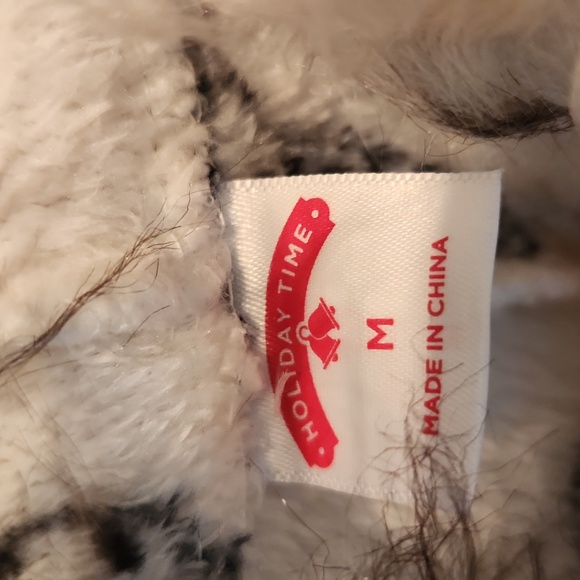 Womens Holiday Time CHRISTIMAS DOGS Hooded Union Suit 1 pc Pajamas - Picture 6 of 15